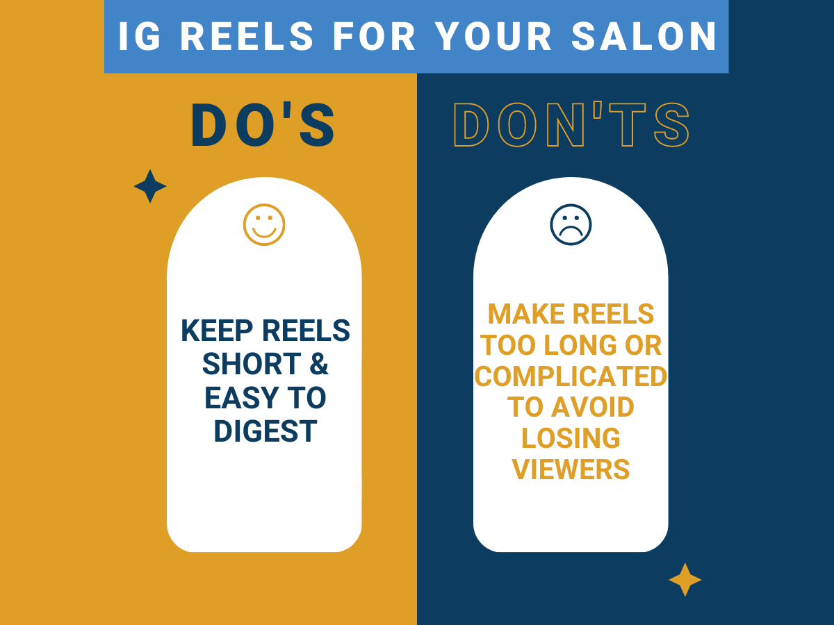 The Do's and Don'ts of Instagram Reels For Your Salon's Page